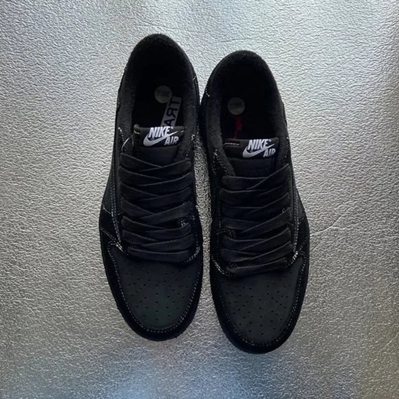 Nike Pure Black Warrior Low Top Barb Sneakers
